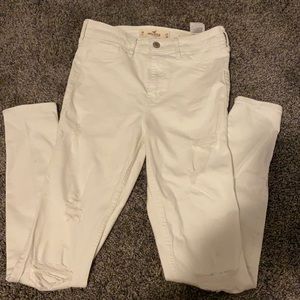 White Ripped Skinny Jeans